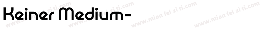Keiner Medium字体转换